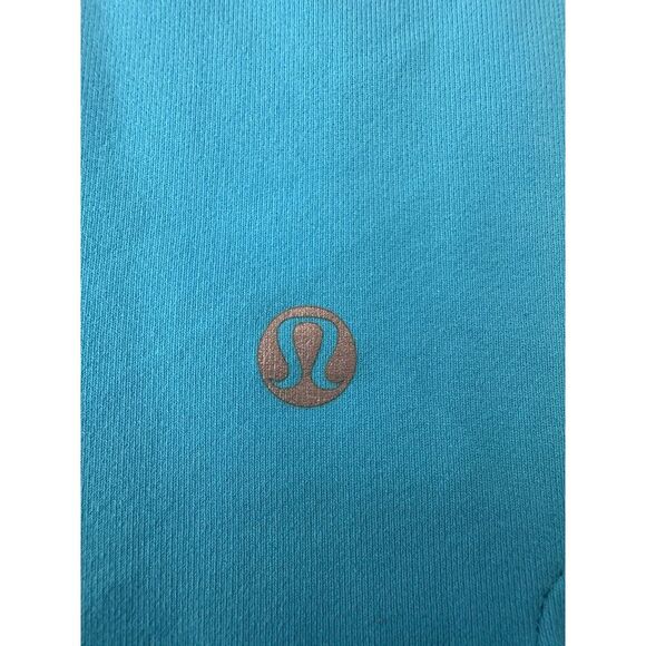 Lululemon Leggings Women's 8 Gather & Crow Crop Capri Beaming Blue Gym‎ Yoga - Picture 2 of 4
